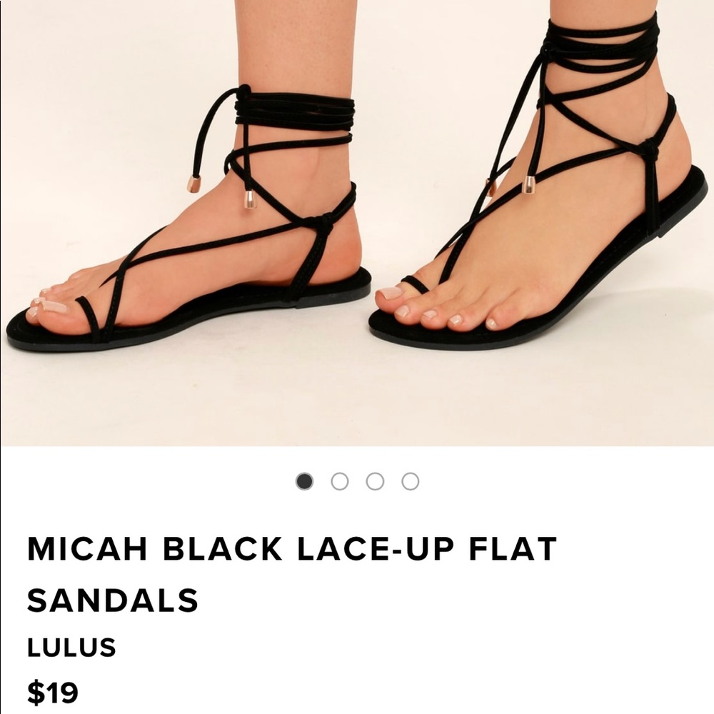 Lulu’s lace up sandals